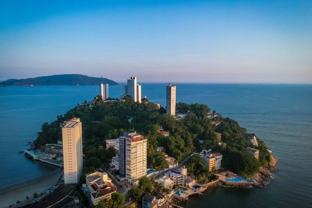 Vista aérea de São Vicente