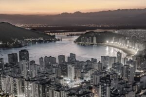 Vista aérea de São Vicente